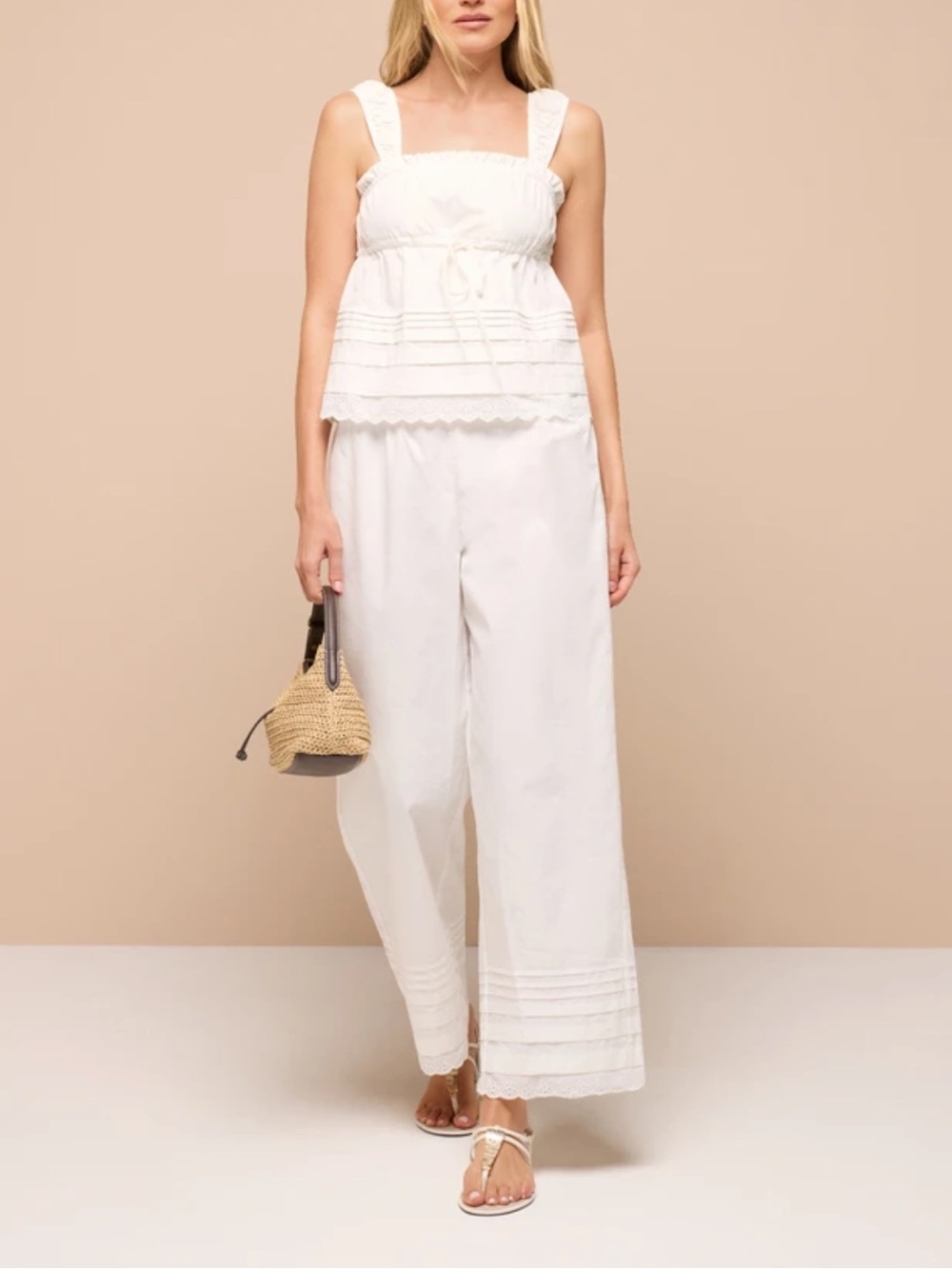 White 2-Piece Set — Size L